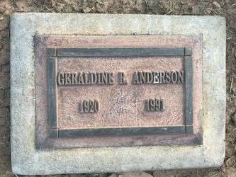 Geraldine Rae <I>Burke</I> Anderson 