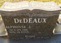 Alphonse J. “Al” DeDeaux 