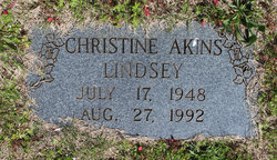 Christine <I>Akins</I> Lindsey 