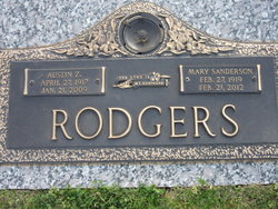 Mary Anna <I>Sanderson</I> Rodgers 