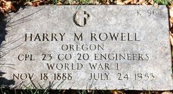 Harry M Rowell 