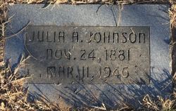 Julia A. <I>Ropp</I> Johnson 