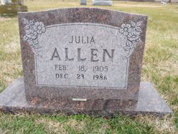 Julia <I>Collins</I> Allen 