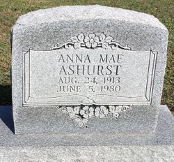 Anna Mae <I>Owens</I> Ashurst 