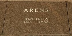 Henrietta <I>Remackel</I> Arens 