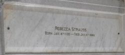 Rebecca <I>Haas</I> Strauss 