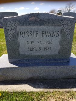 Rissie M. <I>Sullivan</I> Evans 