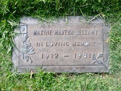 Maxine Martha <I>Peterson</I> Bellamy 