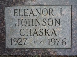 Eleanore I. <I>Johnson</I> Chaska 
