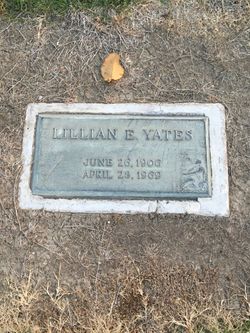 Lillian <I>Evans</I> Yates 