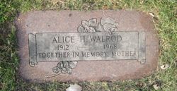 Alice J <I>Hartsook</I> Walrod 