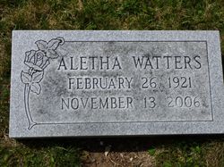 Aletha May <I>Gilbert</I> Watters 