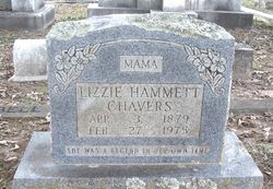 Lizzie <I>Hammett</I> Chavers 