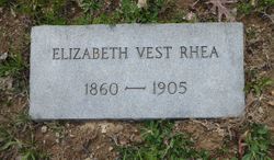 Elizabeth <I>Vest</I> Rhea 