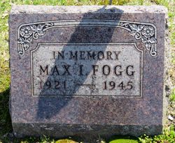 2LT Max Irwin Fogg 