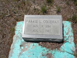 Carrie <I>Lively</I> Coleman 