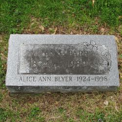 Alice Elaine “Ann” <I>Parr</I> Blyer 