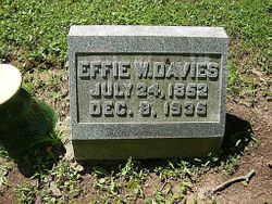 Effie E <I>Williams</I> Davies 