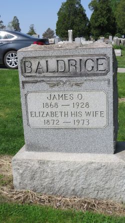 Elizabeth Jane “Lizzie” <I>Stuchell</I> Baldrige 