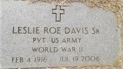 Leslie Roe “Papa” Davis Sr.