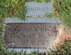 Martha Caroline <I>Thomas</I> Beaver 