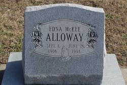 Edna <I>McKee</I> Alloway 