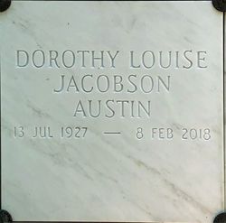 Dorothy Louise “Dottie” <I>Jacobson</I> Austin 