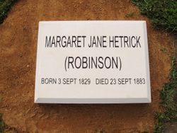 Margaret Jane <I>Robinson</I> Hetrick 