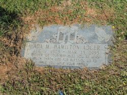 Ada M <I>Hamilton</I> Adger 
