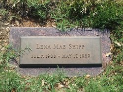 Lena Mae Mae <I>Teague</I> Shipp 