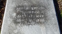 Mertie <I>Koplin</I> Hancock 