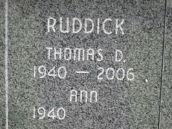 Thomas D. Ruddick 