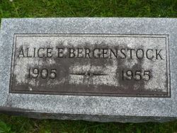 Alice E <I>Hamilton</I> Bergenstock 