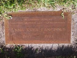 Anna Reah <I>Newbern</I> Langford 