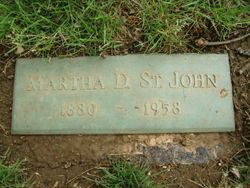 Martha D St John 