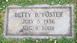 Betty Jean <I>Bishop</I> Foster 