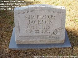 Nina Frances Jackson 