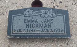 Emma Jane <I>Hague</I> Hickman 