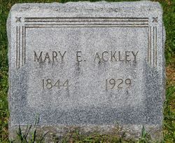 Mary E <I>Morse</I> Ackley 