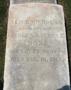 Alice Nicholas Dox 