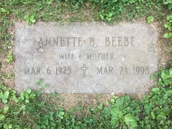 Annette Blanche <I>Dennis</I> Beebe 