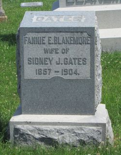 Frances Elizabeth “Fannie” <I>Blakemore</I> Gates 