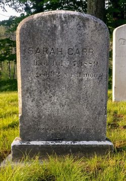 Sarah <I>Coolidge</I> Carr 
