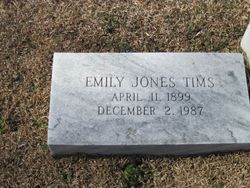 Frances Emily <I>Jones</I> Tims 