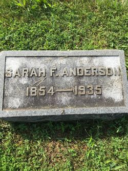 Sarah Frances <I>Langford</I> Anderson 