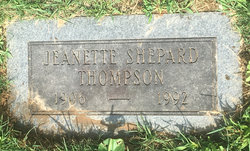 Jeanette <I>Clifford</I> Shepard-Thompson 