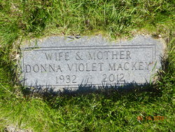 Donna Violet <I>Rowe</I> Mackey 