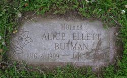Alice G. Moquin <I>Ellett</I> Butman 