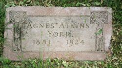 Agnes Melissa <I>Atkins</I> York 