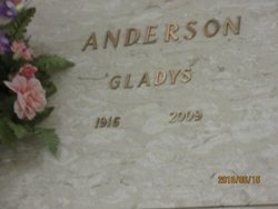 Gladys Pauline <I>Ozment</I> Anderson 